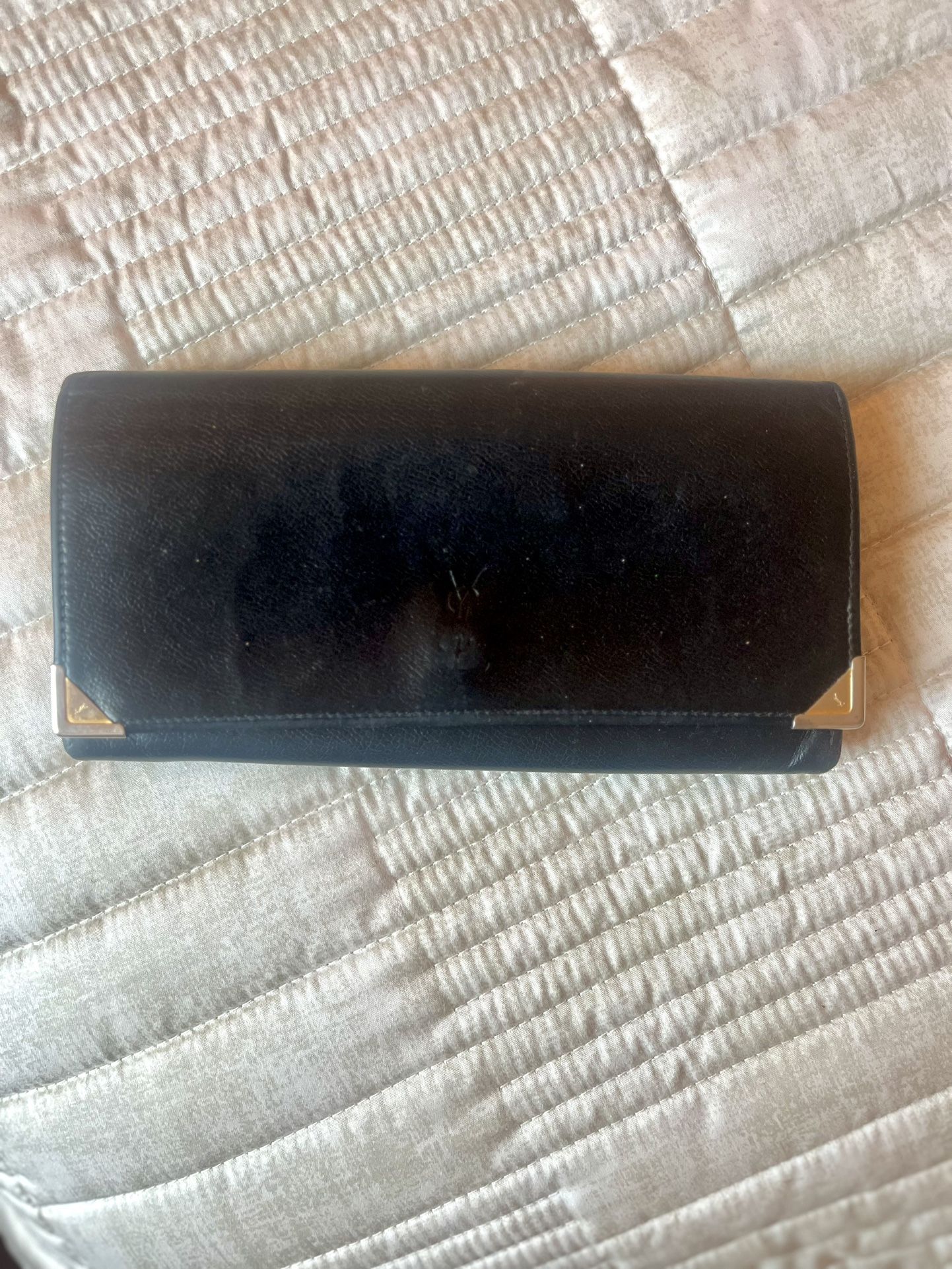 Black YSL Vintage Wallet