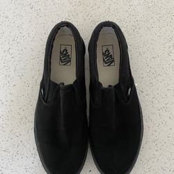 Black Slip On Vans