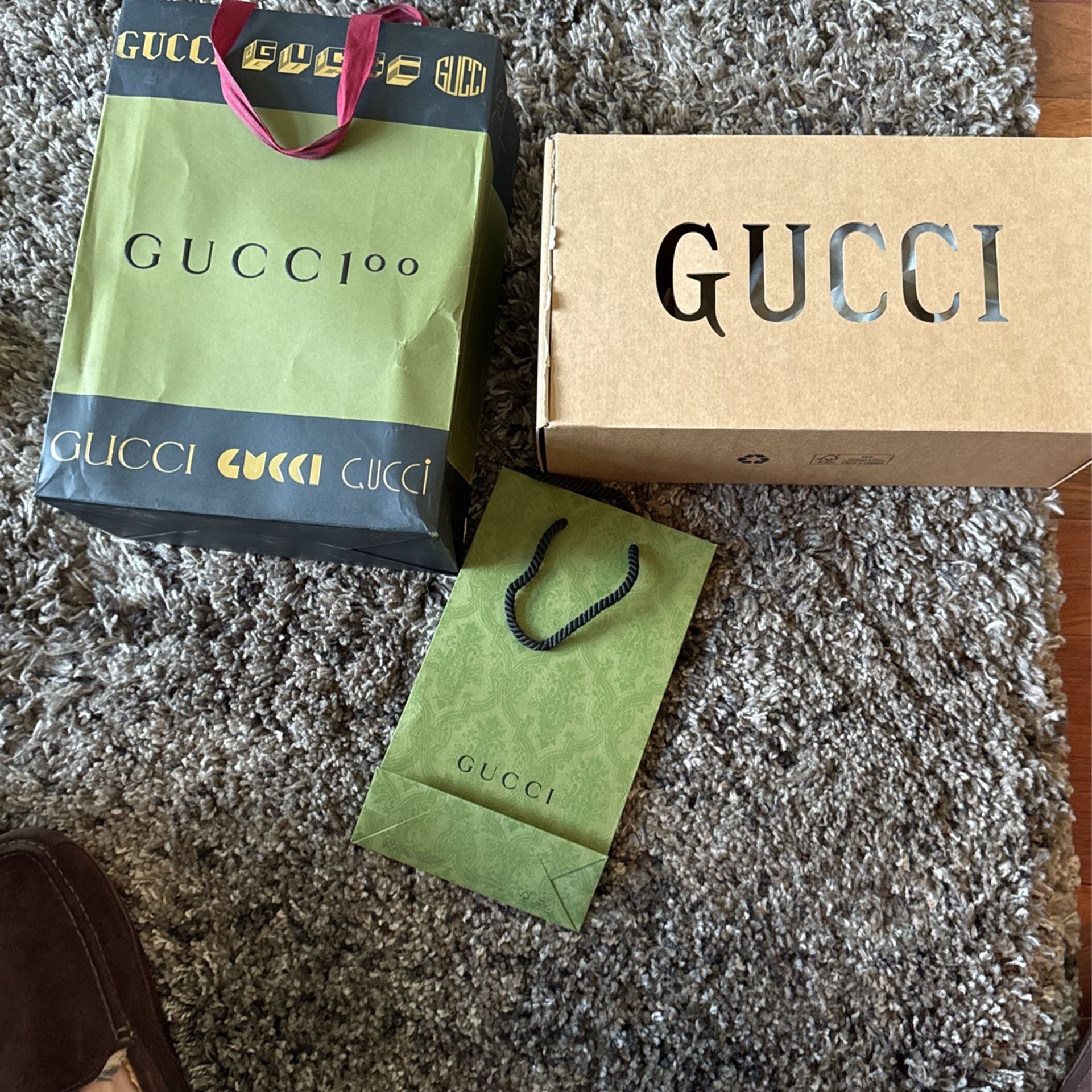 Gucci Bags And Shoe Box.