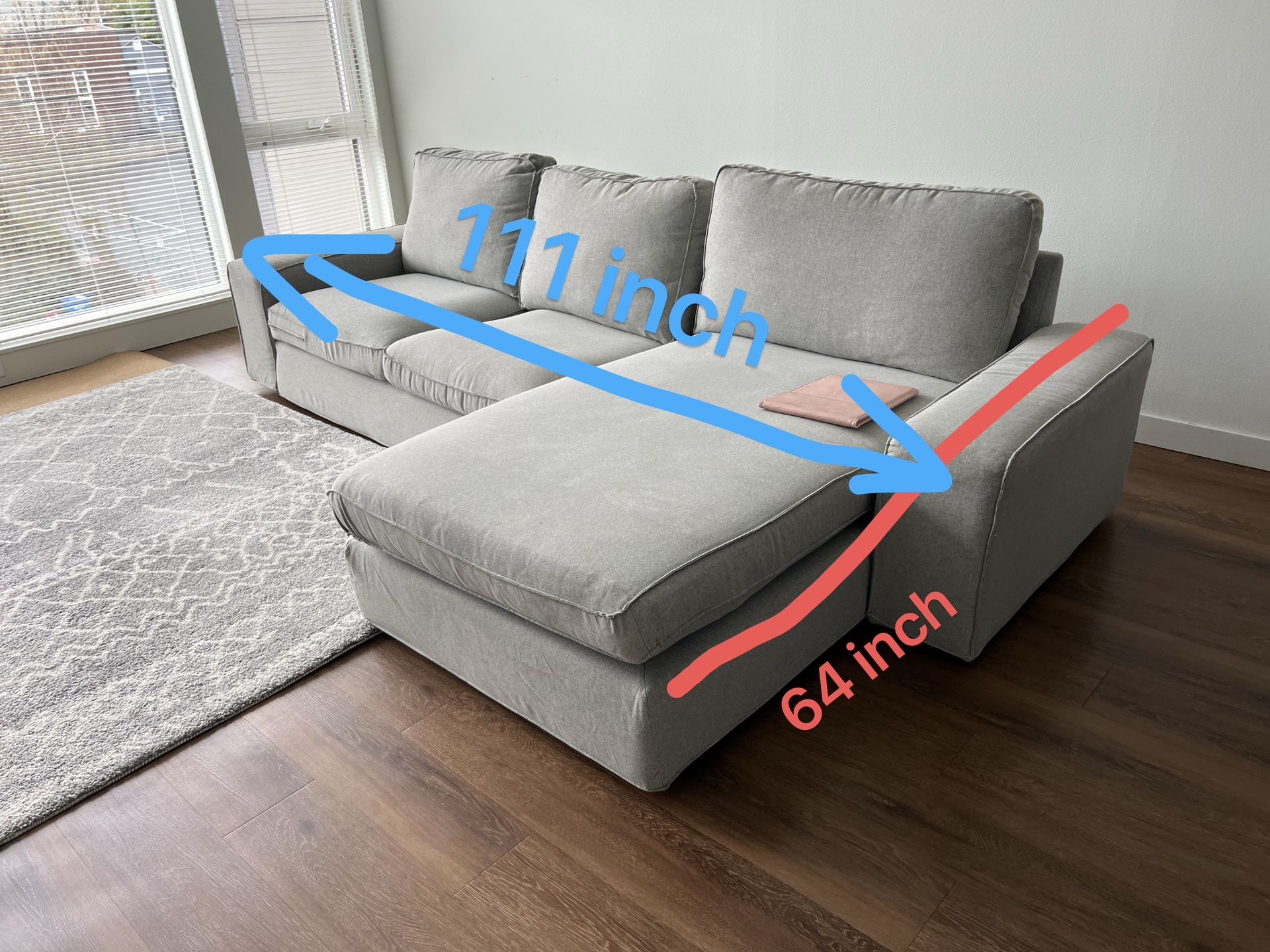 Minimalistic Grey Sofa
