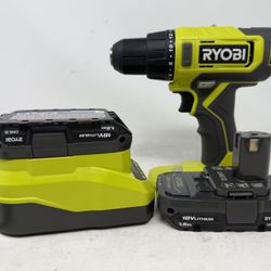 RYOBI ONE+ 18V Cordless 1/2 in. Drill/Driver Kit with (2) 1.5 Ah Batteries and Charger