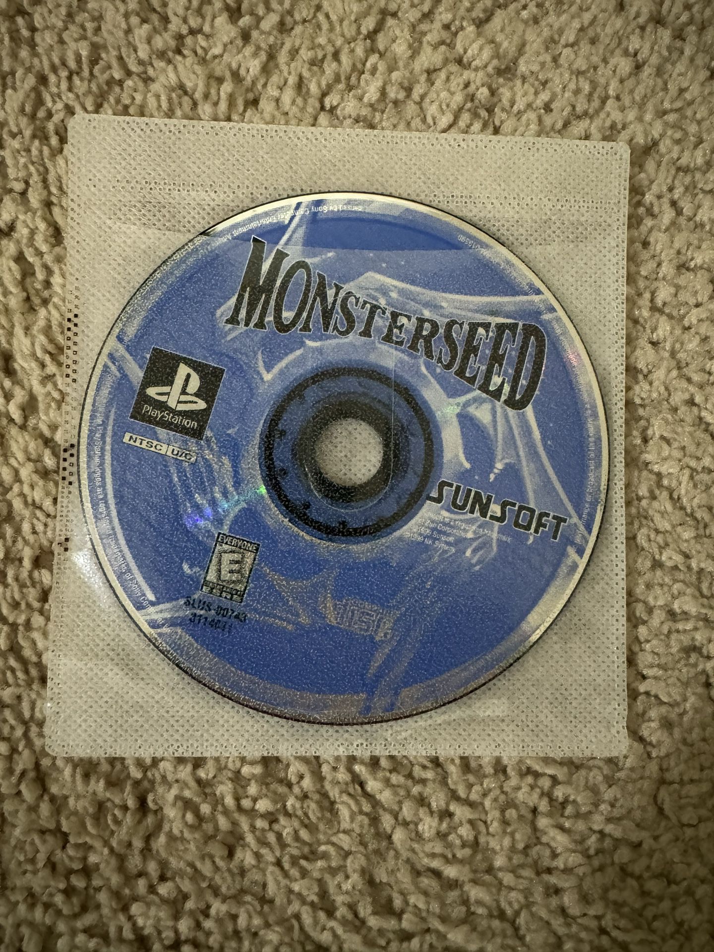 Monsterseed PS1 Game - Excellent Condition
