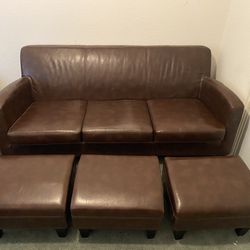 Leather Couch From Living Spaces