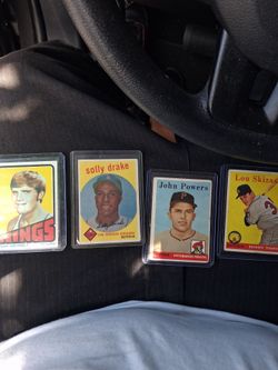 Various vintage sports cards