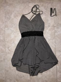Mini Black Romper Dress
