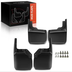 4pcs RH & LH Splash Guards Mud Flaps Mudguards for Jeep Wrangler JK 2007-2018