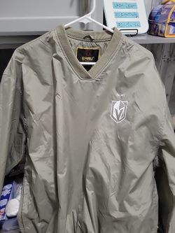 NWT Palms Casino Las Vegas Golden Knights Windbreaker Jacket Sz Medium Beige