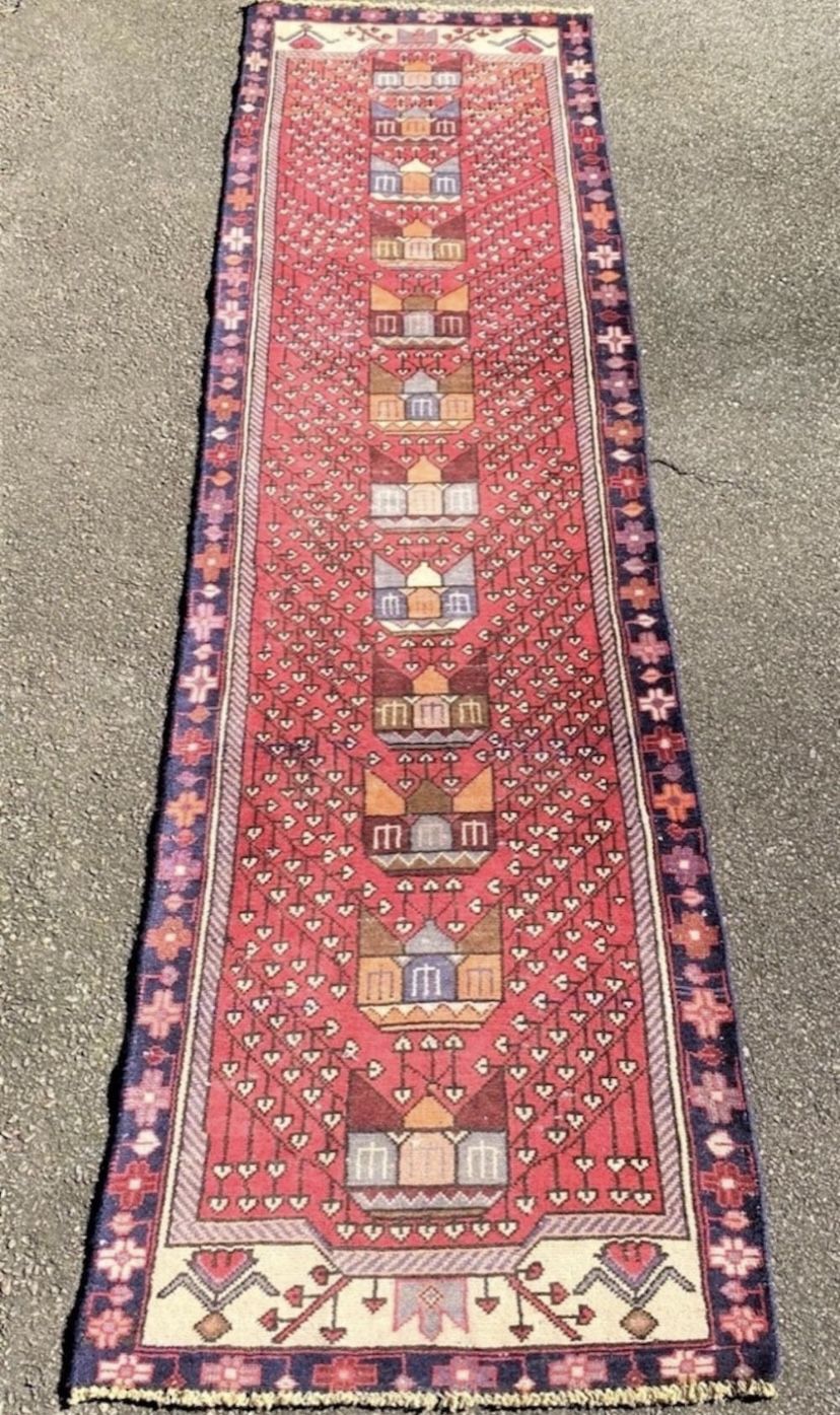 Antique Persian Rug - 2.7ft X 9.7ft
