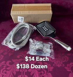 Handheld Shower Head,High-Pressure ShowerHead,Water-Saving Showerhead,Handheld Showerhead With Hose and Adjustable Holder,Small Shower Head,3 Spray Pa