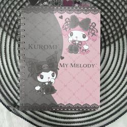New Kuromi My Melody Note Book With Tabs $8