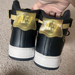 Nike Air Force 1 High Nba Black Metallic Gold