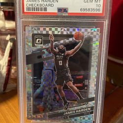 2021 Donruss Optic James Harden Checkboard Gem Mt 10 