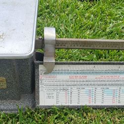 Antique- Triner Scale With Full Metric Measurements 