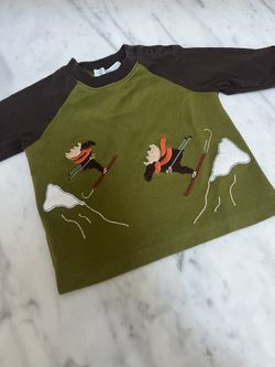 3-6m 3-6m Kids Janie and Jack Skiing Adventure Shirt 