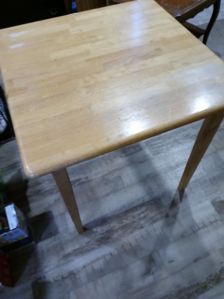 Small Square Wood Table Kitchen/ Desk