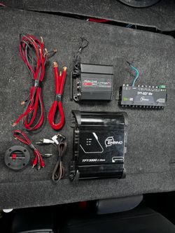 Timpano audio TPT-3000 2 Ohm and Equalizer TPT-EQ7 10V and Timpano audio TPT-RCA X3FT, Stetsom High Line DSPLAYER 400.4, Car Audio Amplifier with DSP,