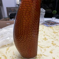 Unusual Shaped Vase 13x5x3.5” $10