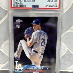 2018 TOPPS CHROME WALKER BUEHLER PSA10