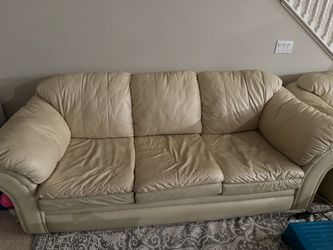 Three seater sofa and two seater love seat for sale: asking for $100 or make an offer
