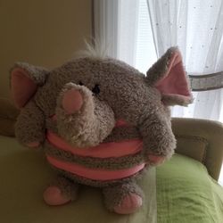 Gray Plush Elephant- with sounds- toy