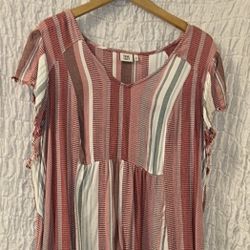 True Craft: Asymmetrical Tunic/Dress, Pockets, Size: 3X