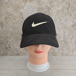 Nike White Swoosh Adjustable BlackHat