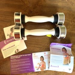2 Weight watchers shake weights Exercise 2-1/2 Lb. For Women New no box White