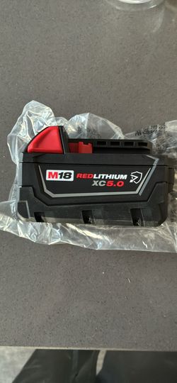m18 red lithium xc 5.0 battery (new)