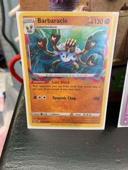 Pokémon holographic card Barbaracle list block Dynamic Chop collective