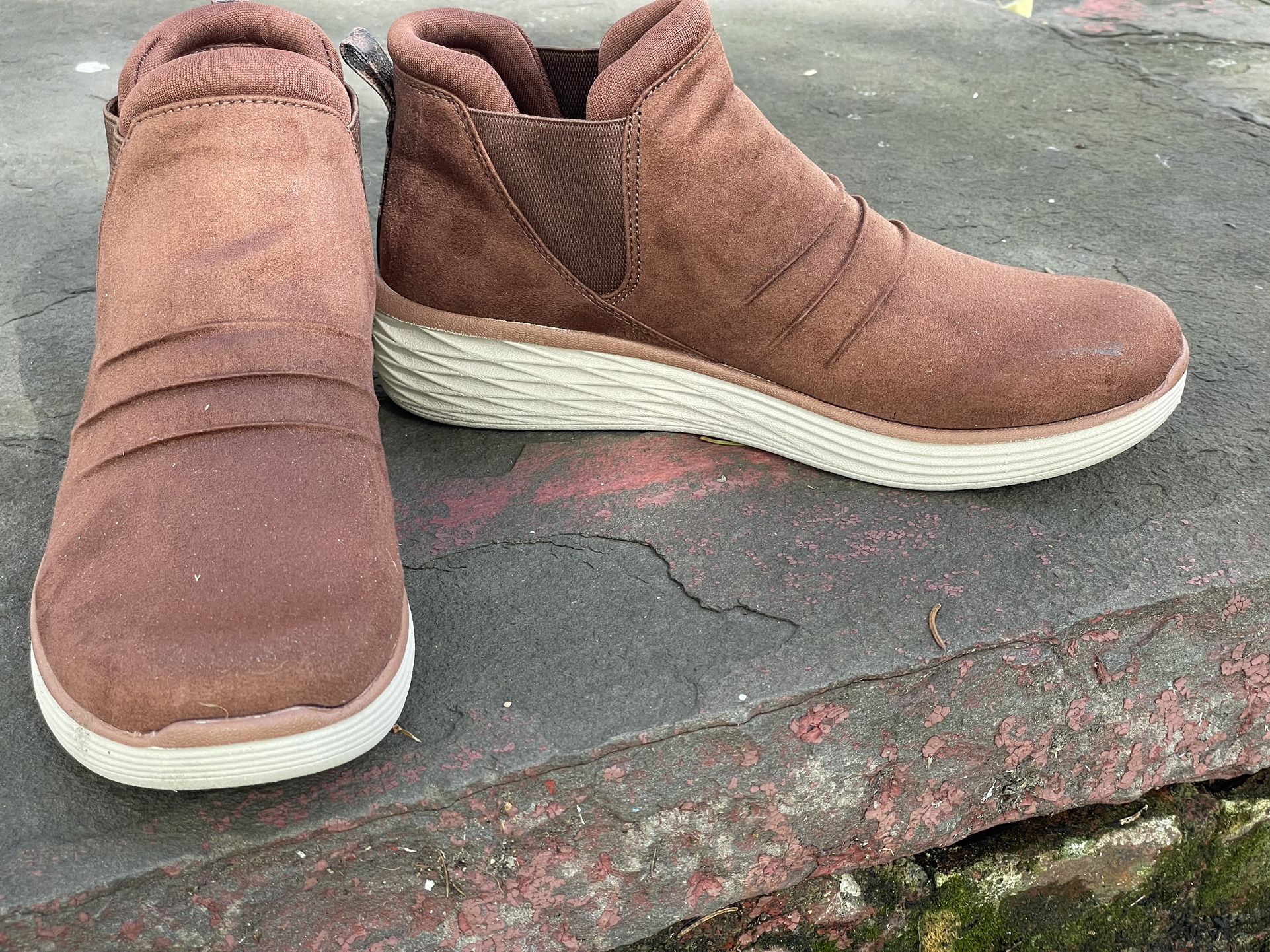 Ryka Womens Niah Faux Suede Pull On Ankle Boots