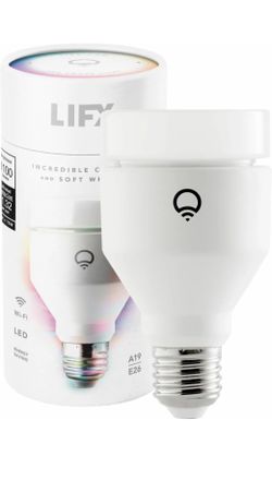1 New LIFX Wifi Multi Colored 1100 Lumens Dimmable Light