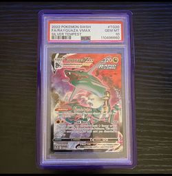 2022 Pokemon TCG Rayquaza VMAX TG20/TG30 Silver Tempest TG Holo PSA 10