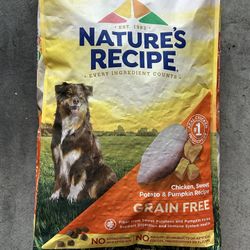 NEW! Nature's Recipe Adult Dry Dog Food - Chicken, Sweet Potato, Pumpkin 24lb