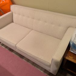 Cream Loveseat