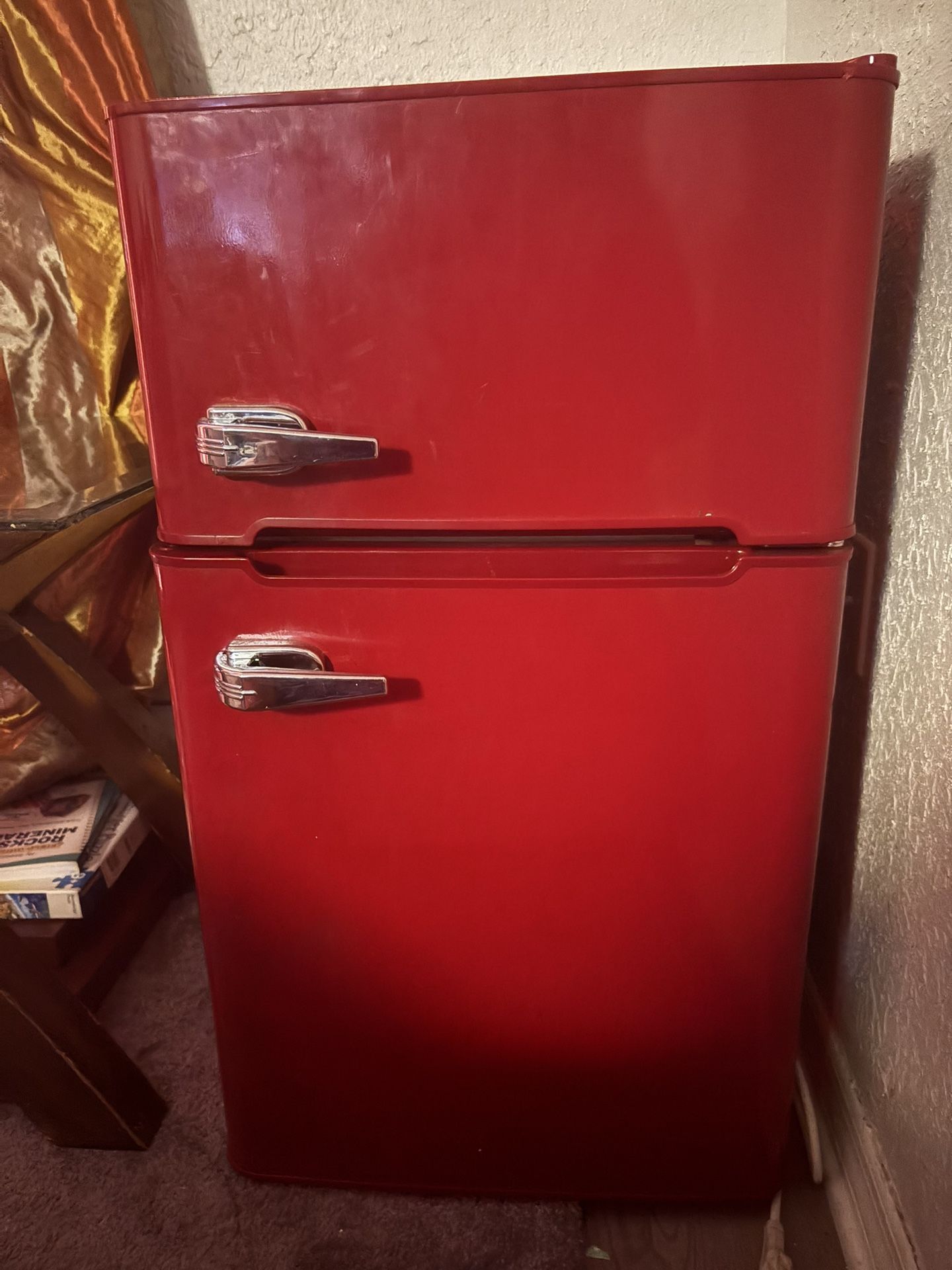 Red Mini Fridge 3.2 Cu Ft
