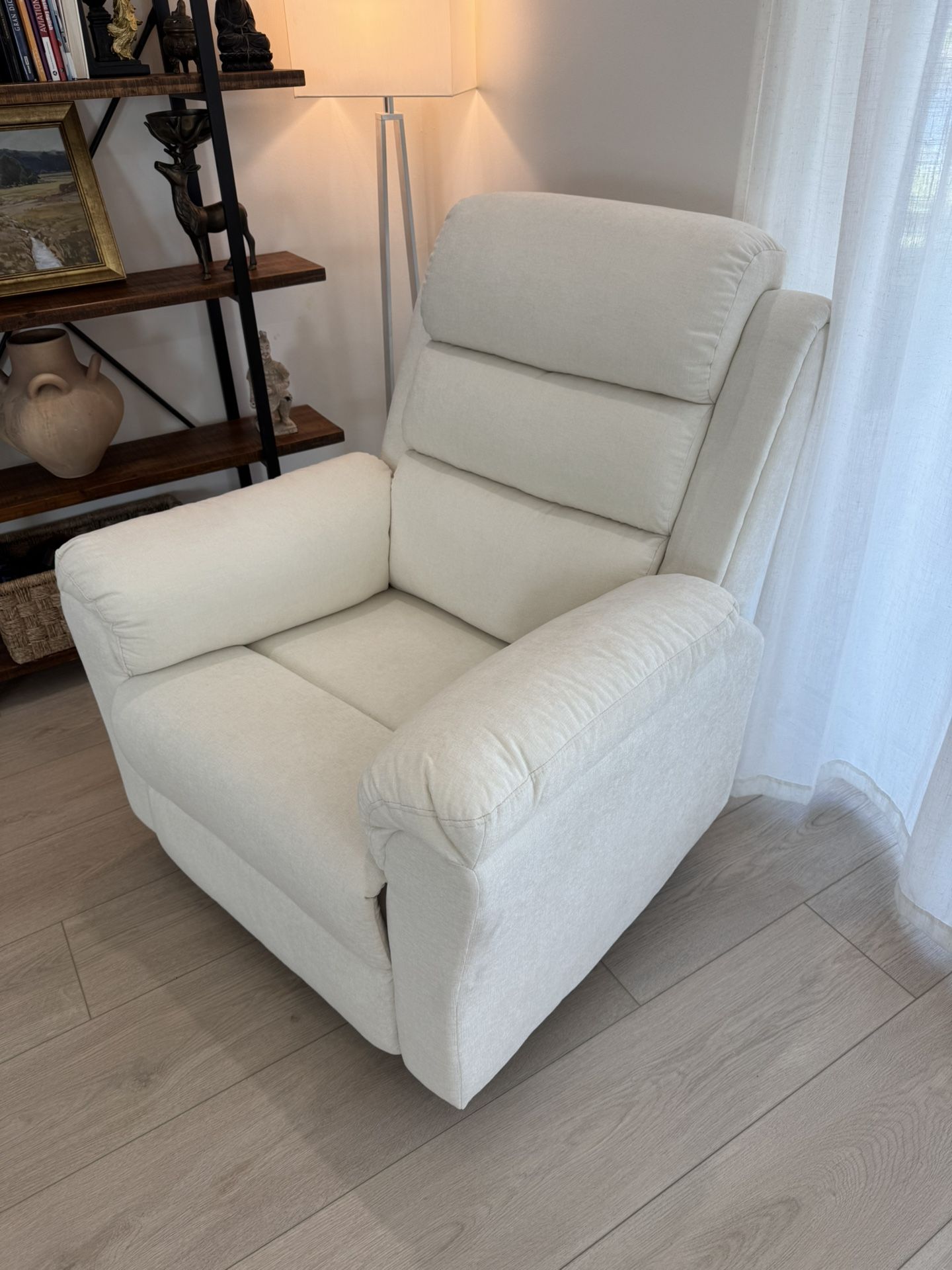 FLEXISPOT XRC6 Nursery Glider Recliner Chair with Massage & Heat, Rocking Glider Chair w/ 28" High Back