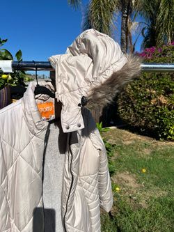 Ready for winter medium long waterproof coat