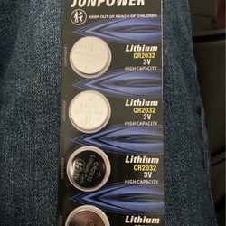 5 PCs Lithium CR2032 3V Brand New