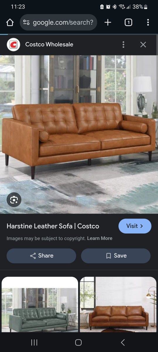 COSTCO-Harstine Leather Sofas