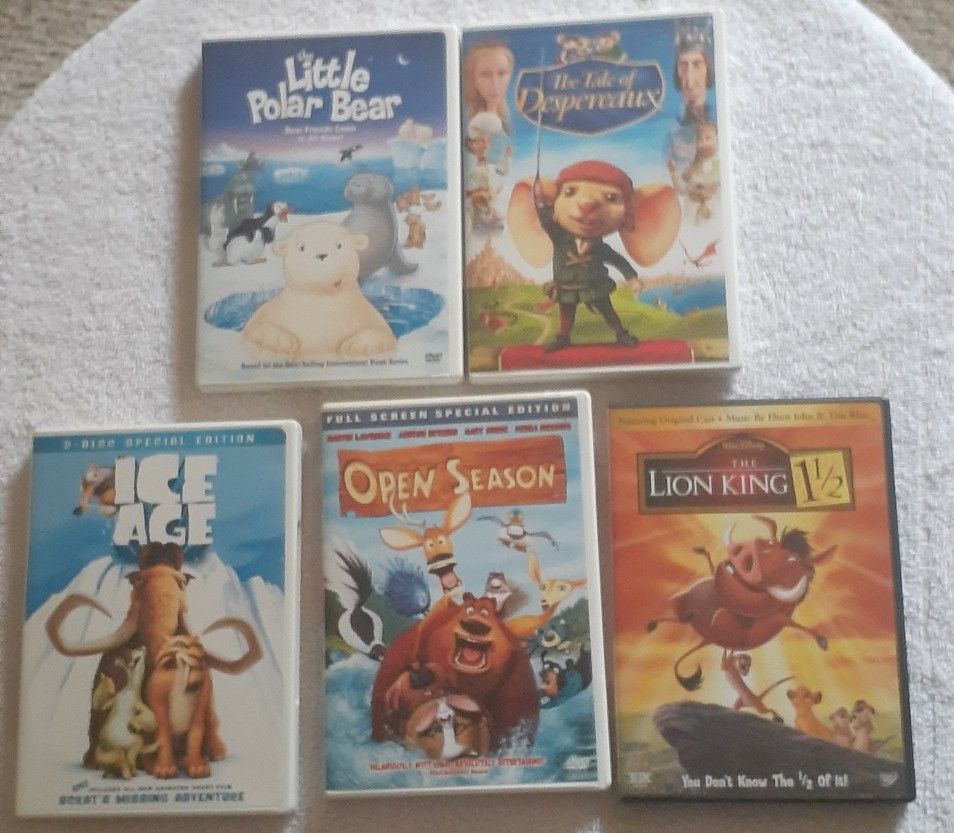 21 Children's DVDS