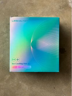 NIB Lescolton Ice Cooling Hair Removal Device - Teal Gradient Box