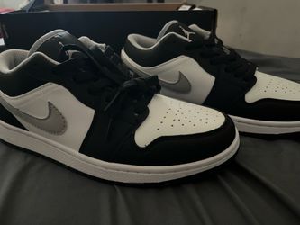 Air Jorden 1 low grey black nd white