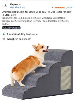 Aodisman 4 Step Pet Stairs for Dogs and Cats