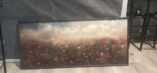 Picture frame of poppies