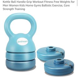 Kettlebell Weight Sets, Adjustable Kettlebell 5,8,9,12 lbs, Kettle Ball Handle Grip Workout Fitness Free Weights for Men Women Kids Home Gyms Ballisti