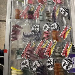 Dad Baits Minnow Style Fishing Plastics. Good For Trout Bass And More. 