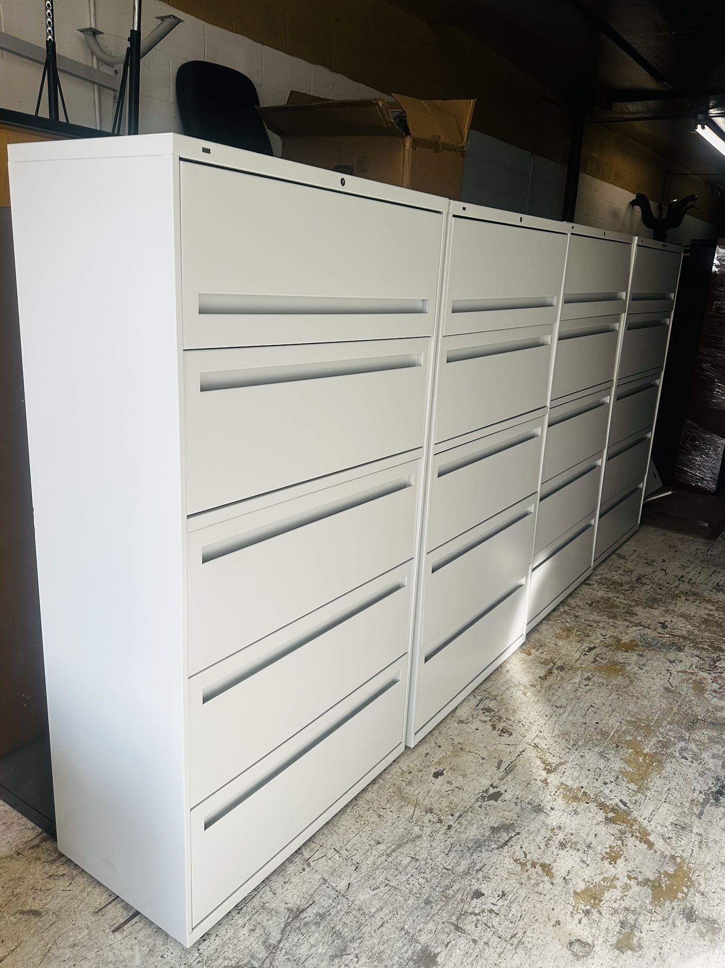 OFFICE/HOME FILE CABINET 5 DRAWERS LATERAL METAL FILE