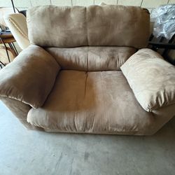 Single Comfortable Brown Couch