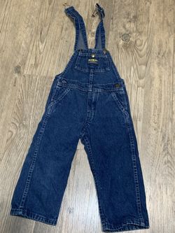2 OshKosh B’gosh Denim Overalls 3T Vintage Kids