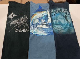 Lot of 3 mens salt life and Guy Harvey shirts size medium